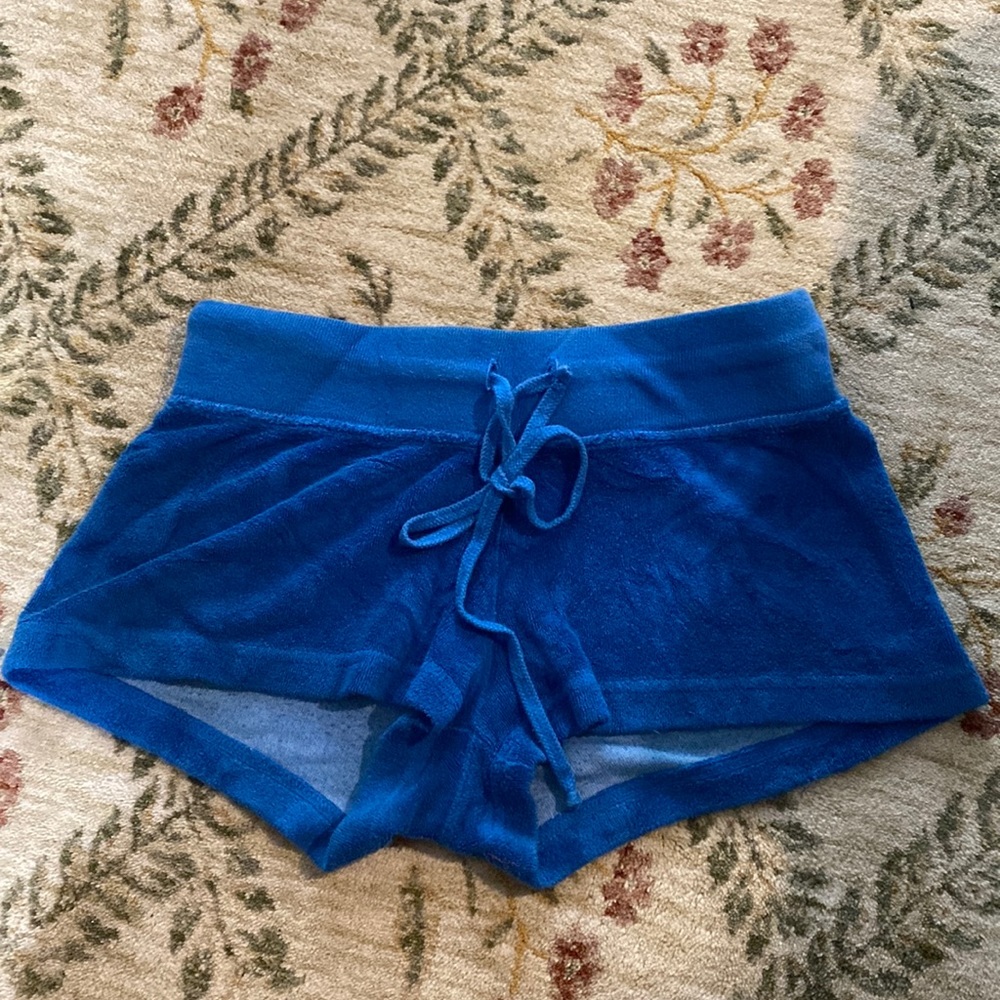 Hard tail royal blue terry cloth shorts